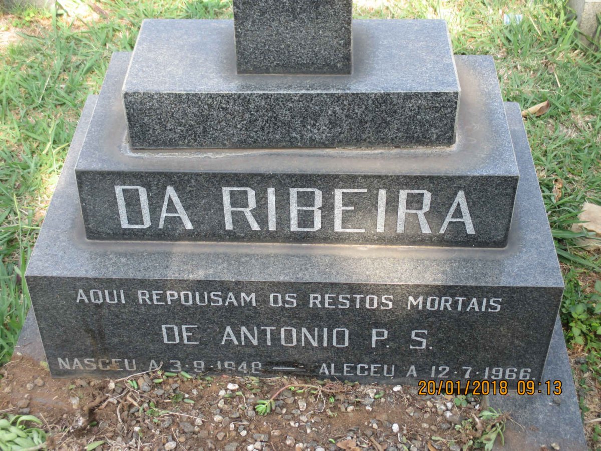 RIBEIRA de Antonio P.S., da 1948-1966