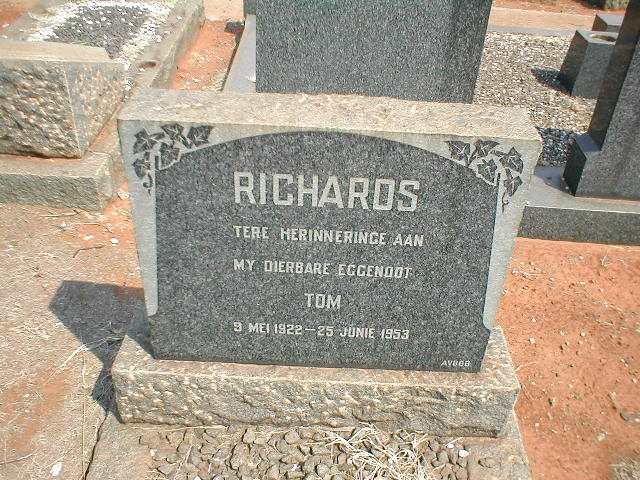 RICHARDS Tom 1922-1953