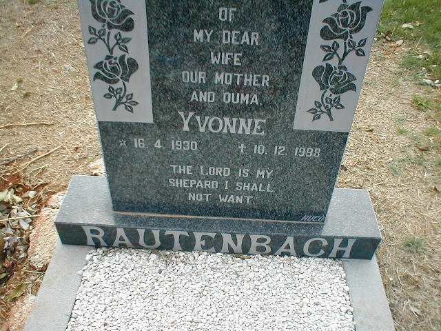 RAUTENBACH Yvonne 1930-1998