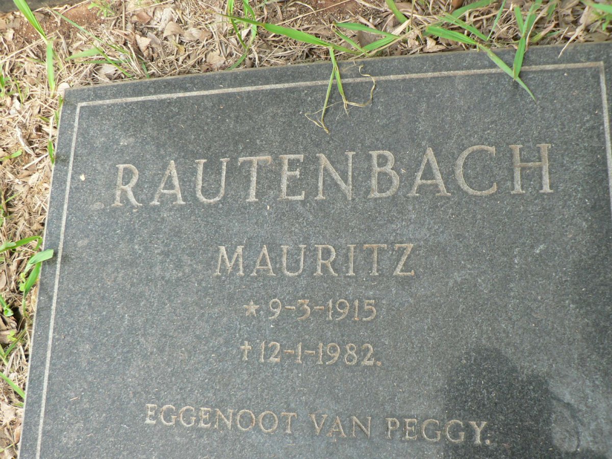 RAUTENBACH Mauritz 1915-1982