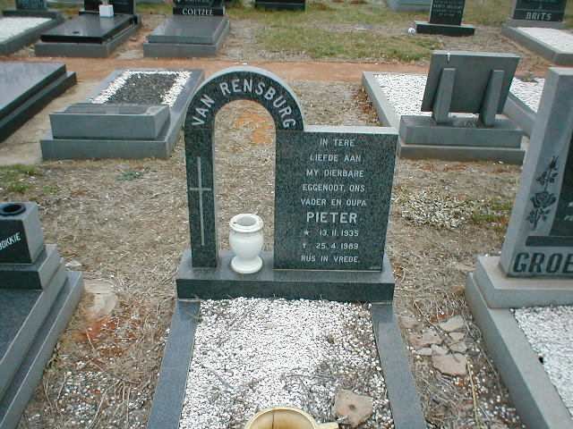 RENSBURG Pieter, van 1935-1989