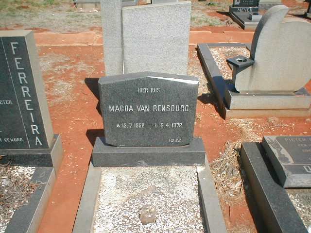 RENSBURG Magda, van 1952-1972