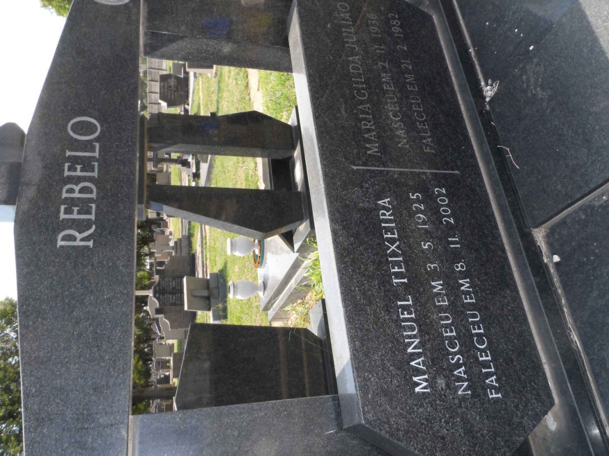 REBELO Manuel Teixeira 1925-2002 &amp; Maria Gilda Juliăo 1936-1982