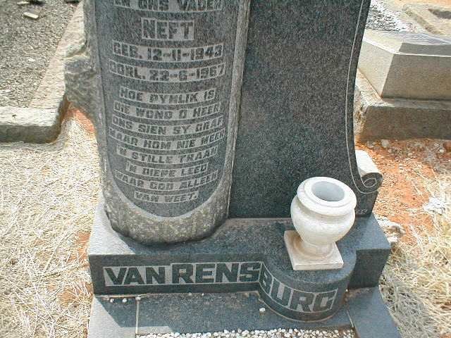 RENSBURG Neft, van 1943-1967