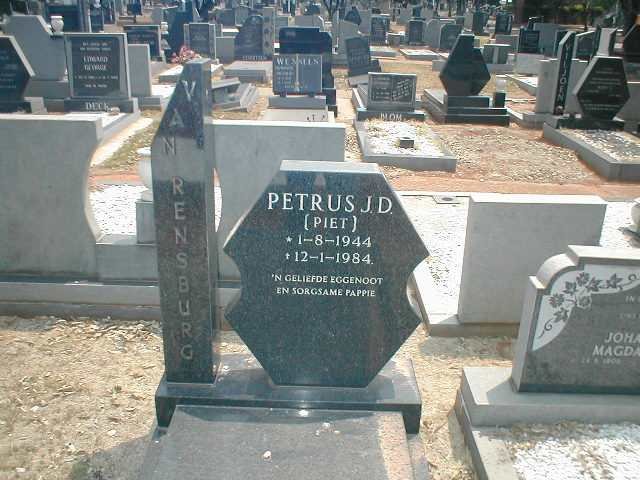 RENSBURG Petrus J.D., van 1944-1984