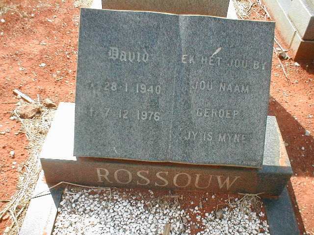 ROSSOUW David 1940-1976