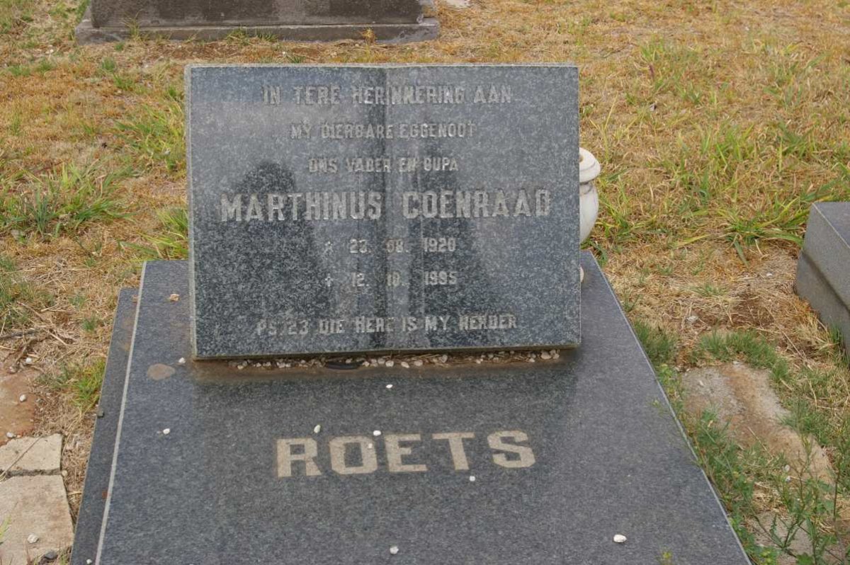 ROETS Marthinus Coenraad 1920-1995