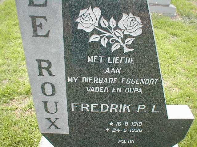 ROUX Fredrik P.L., le 1919-1990