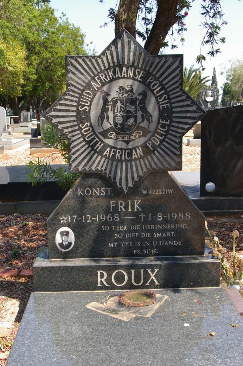 ROUX Frik 1968-1988