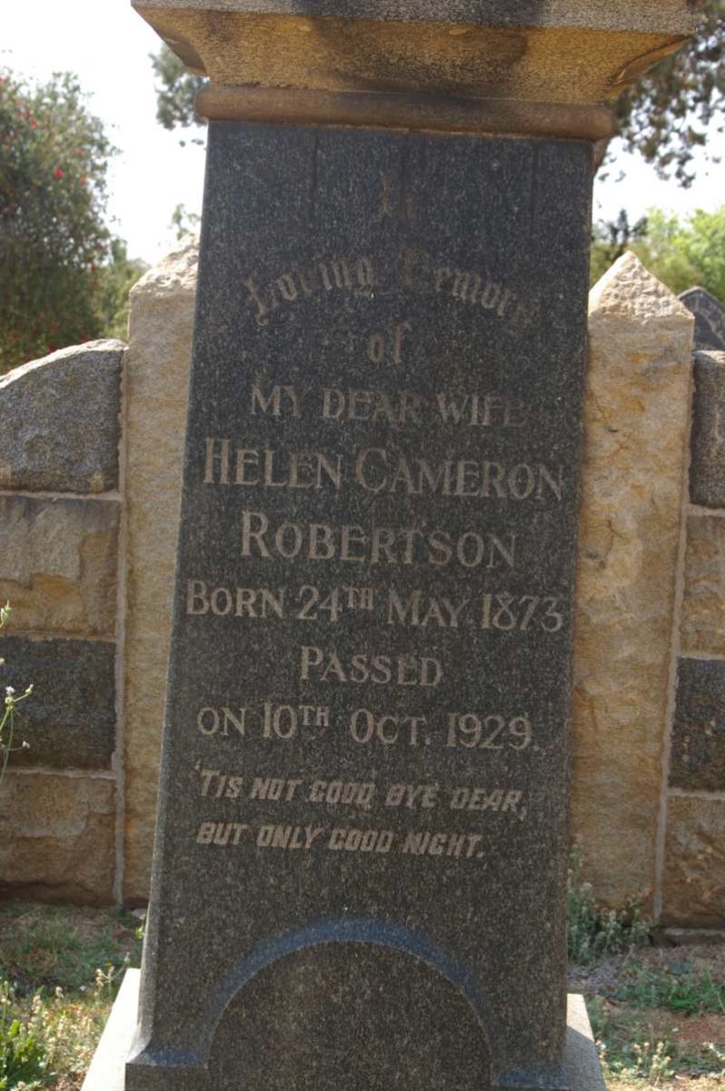 ROBERTSON Helen Cameron 1873-1929