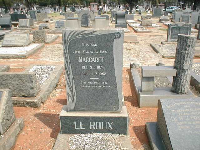 ROUX Margaret, le 1874-1952