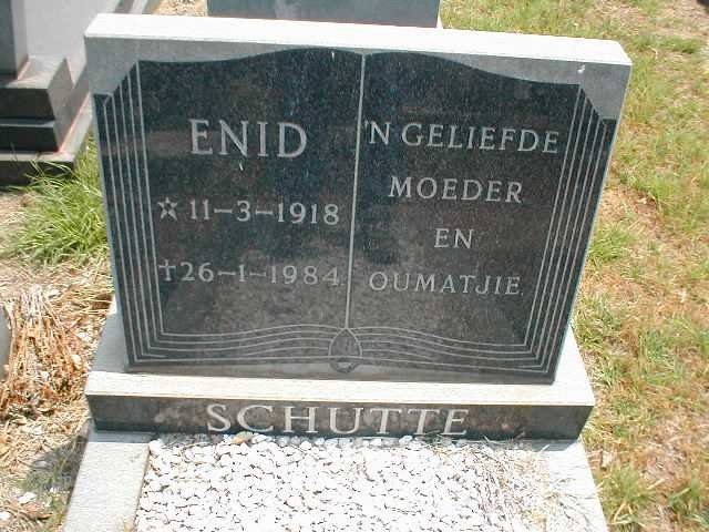 SCHUTTE Enid 1918-1984