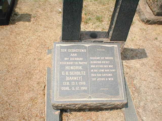 SCHOLTZ Hendrik C.B. 1916-1941