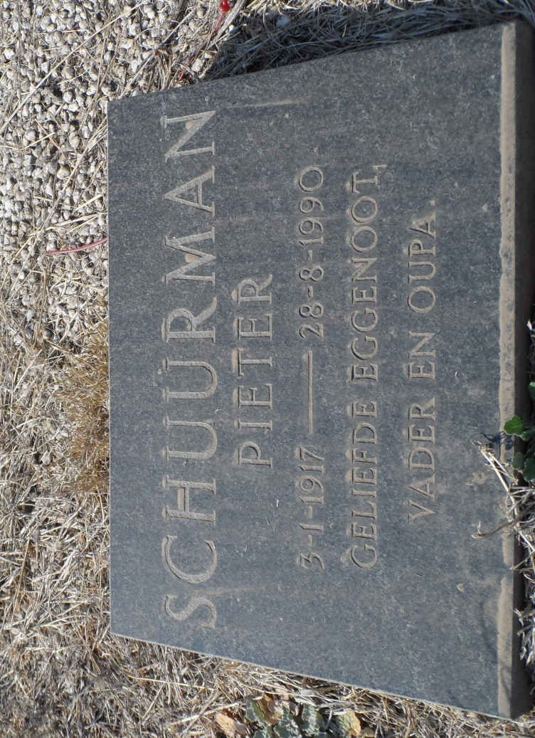 SCHUURMAN Pieter 1917-1990