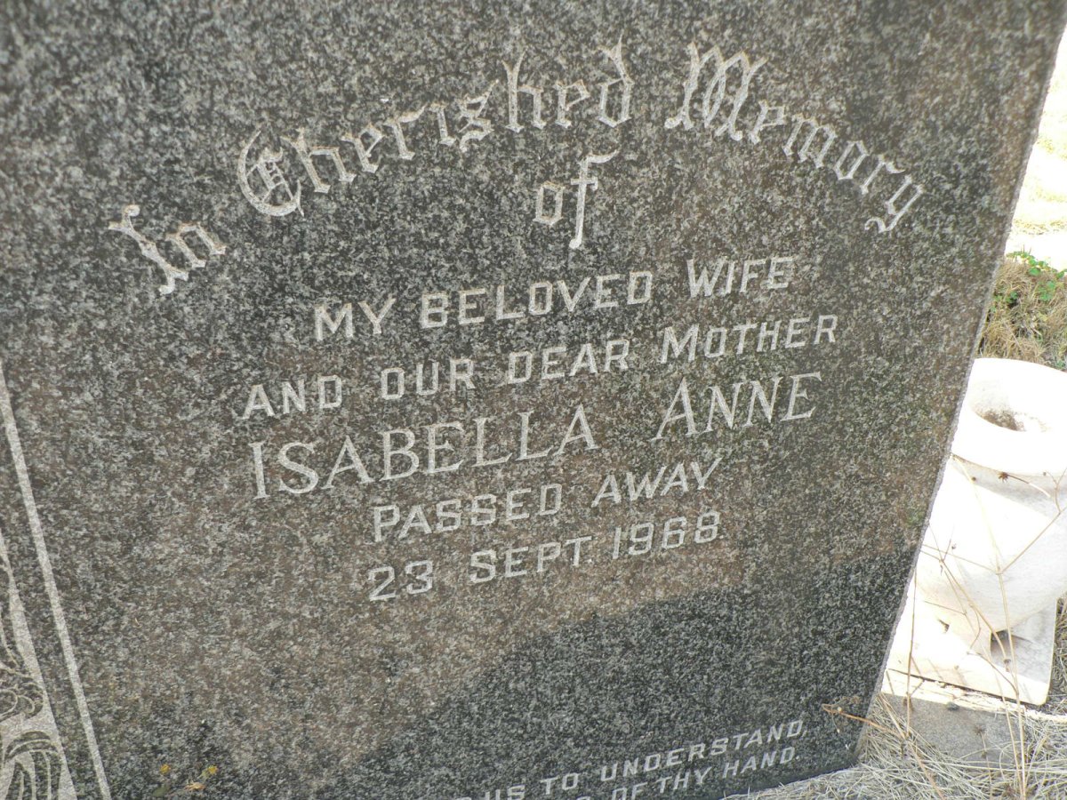 SHAW Isabella Anne -1968 :: SHAW Malcolm George -1956