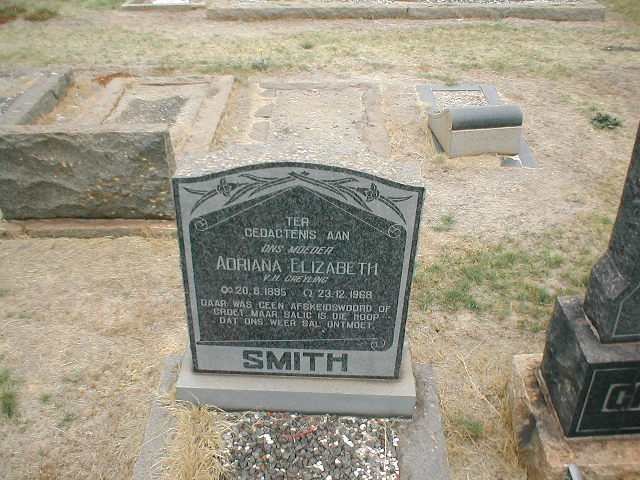 SMITH Adriana Elizabeth voorheen GREYLING 1895-1968