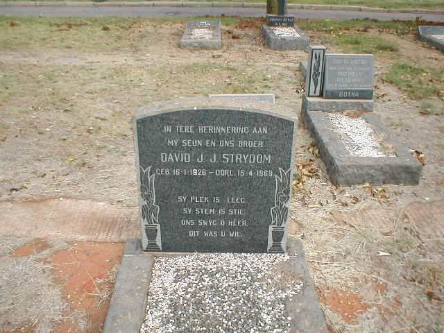 STRYDOM David J.J. 1926-1969