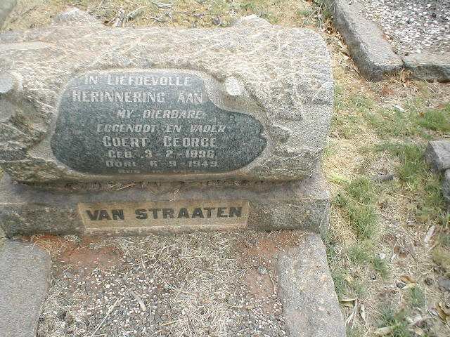 STRAATEN Coert George, van 1896-1949