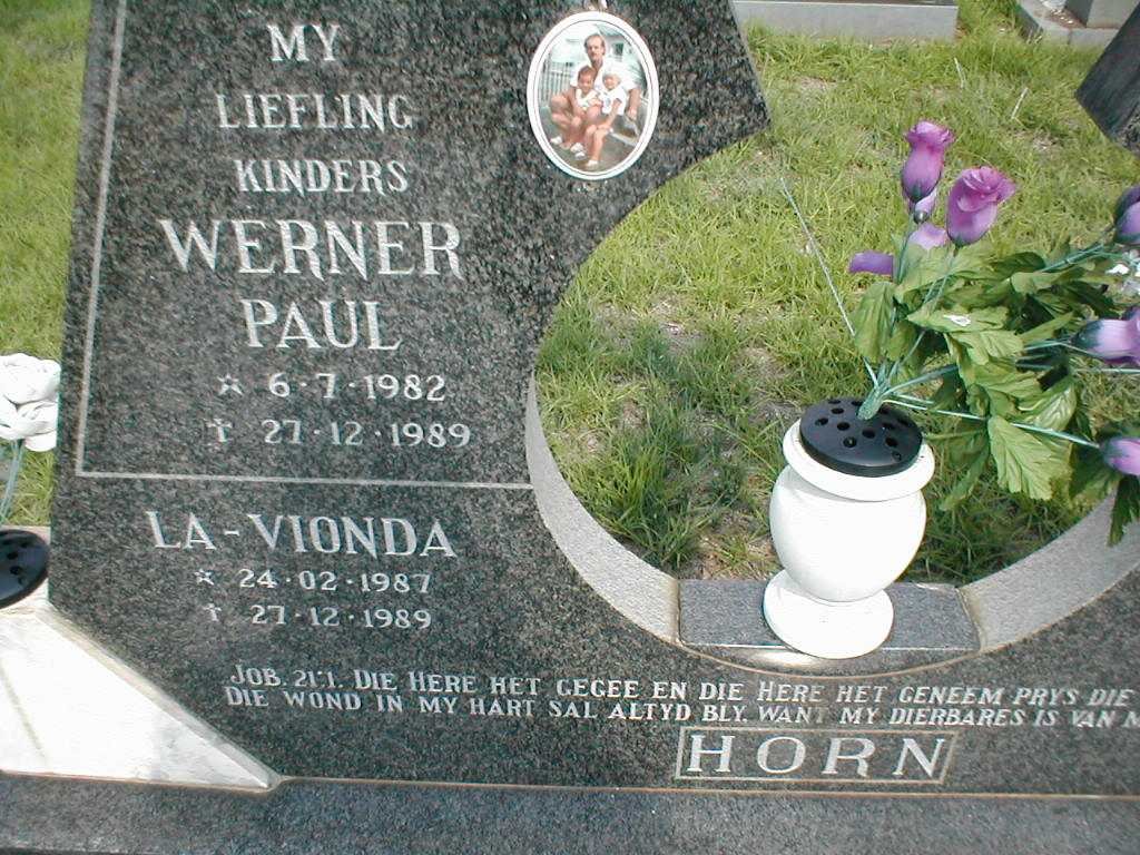 HORN Werner Paul 1982-1989 :: HORN La-Vionda 1987-1989