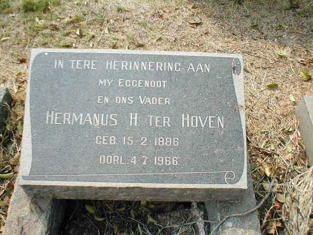 HOVEN Hermanus H., ter 1886-1966
