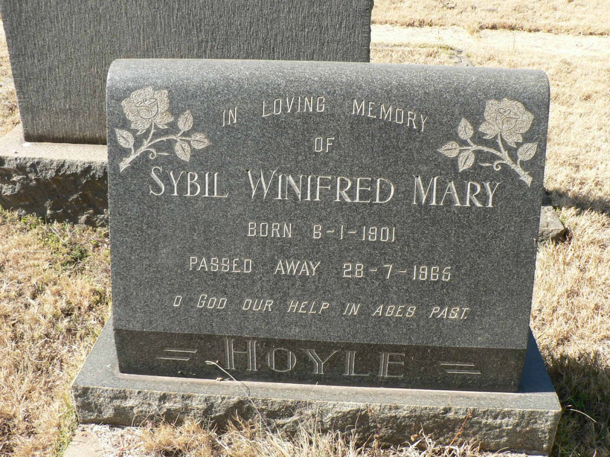 HOYLE Sybil Winifred Mary 1901-1965