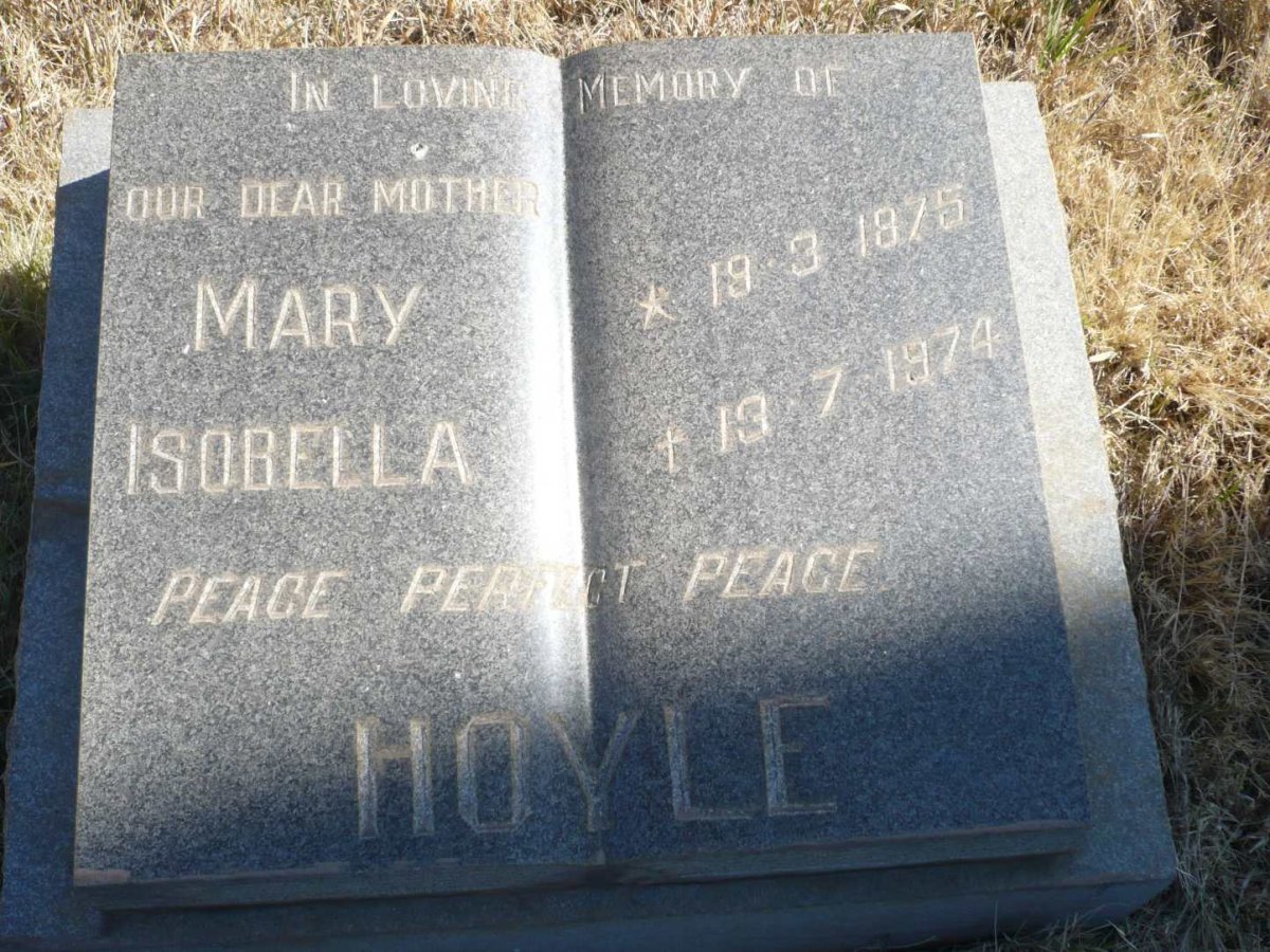 HOYLE Mary Isobella 1875-1974