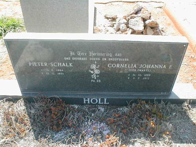 HÖLL Pieter Schalk 1894-1972 &amp; Cornelia Johanna E. ZWARTS 1899-1972