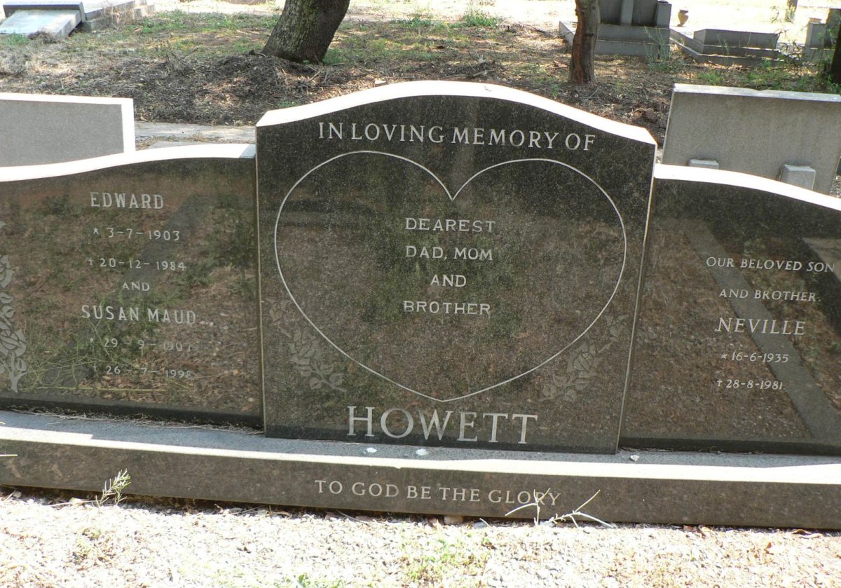 HOWETT Edward 1903-1984 &amp; Susan Maud 1907-1998 :: HOWETT Neville 1935-1981
