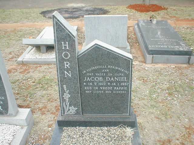 HORN Jacob Daniel 1922-1987