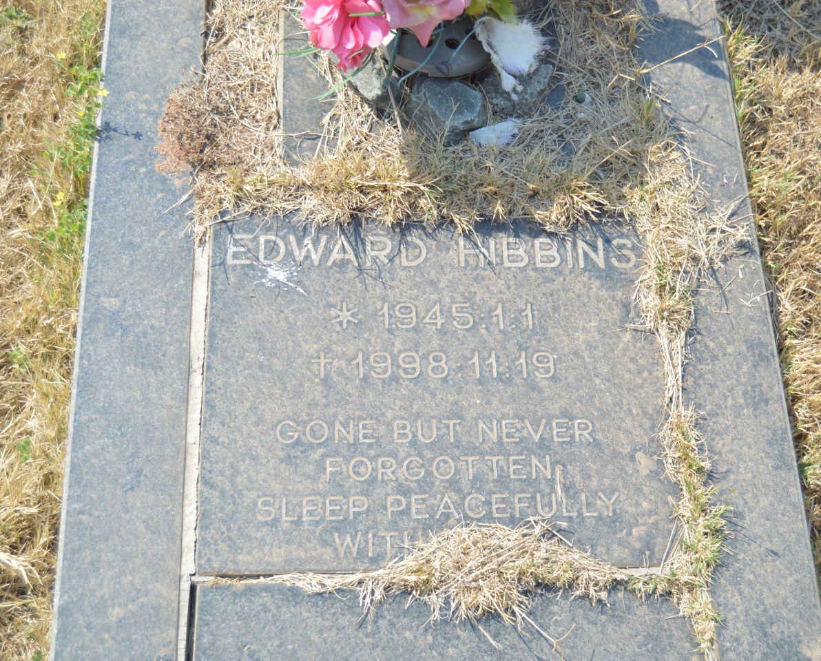 HIBBINS Edward 1945-1998 :: HIBBINS Jason 1975-1982