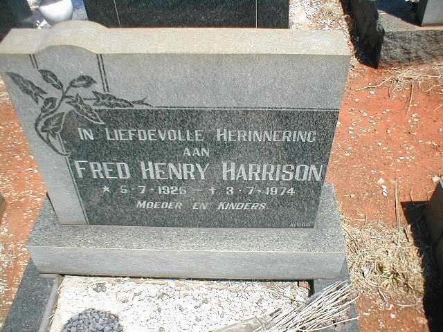 HARRISON Fred Henry 1925-1974