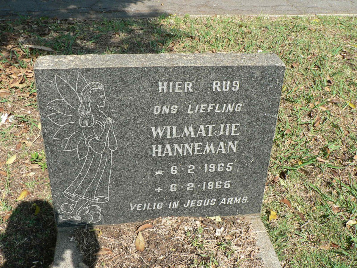 HANNEMAN Wilmatjie 1965-1965