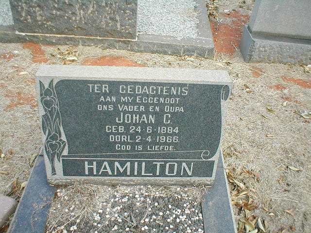 HAMILTON Johan C. 1884-1966