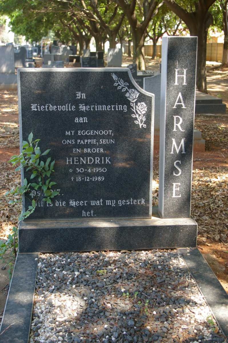 HARMSE Hendrik 1950-1989