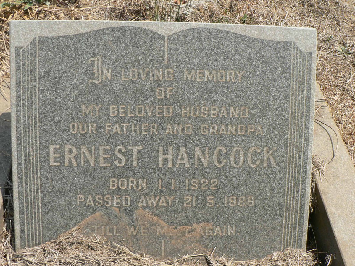 HANCOCK Ernest 1922-1986