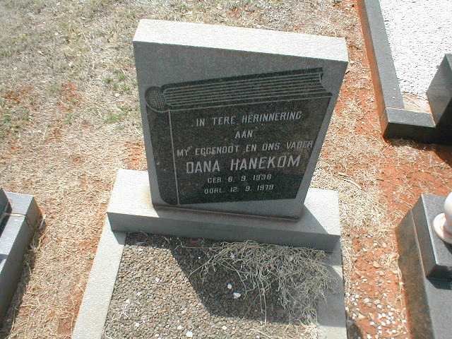 HANEKOM Dana 1938-1979