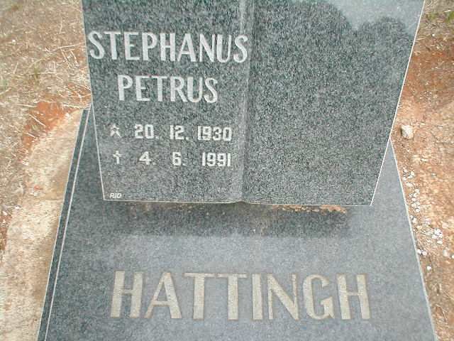 HATTINGH Stephanus Petrus 1930-1991