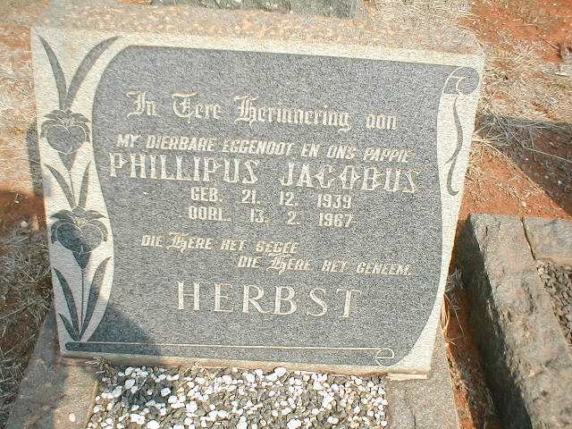 HERBST Phillipus Jacobus 1939-1967
