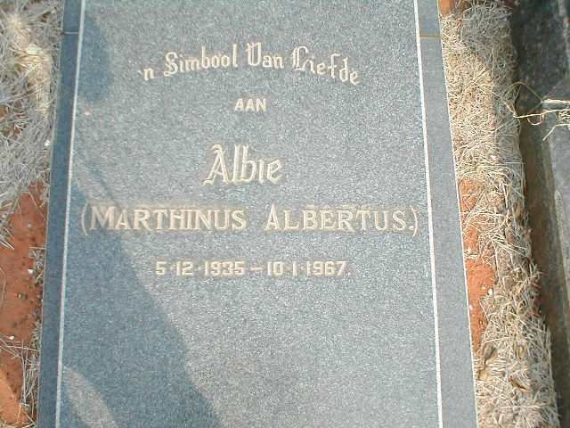 HEPBURN Marthinus Albertus 1935-1967