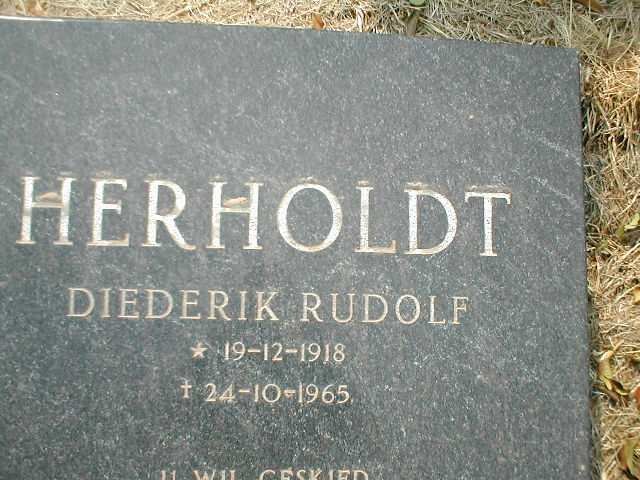 HERHOLDT Diederik Rudolf 1918-1965
