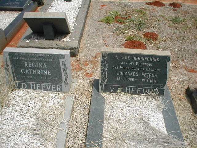 HEEVER Johannes Petrus, v.d. 1906-1971 &amp; Regina Cathrine 1909 -1986