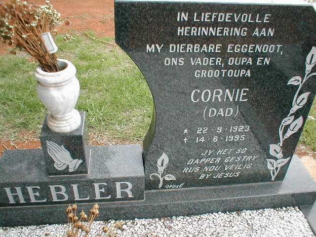 HEBLER Cornie 1923-1995