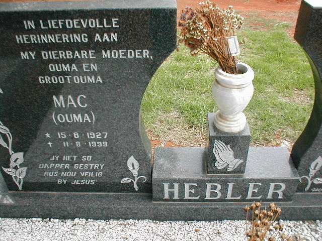 HEBLER M. 1927-1999