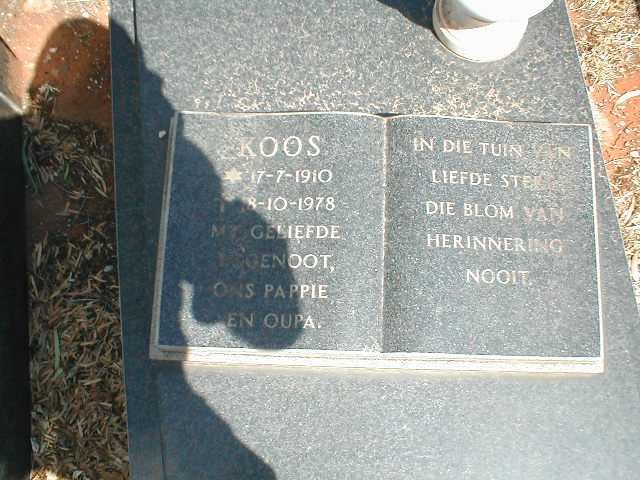 ? Koos 1910-1978