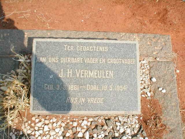 VERMEULEN J.H. 1861-1954