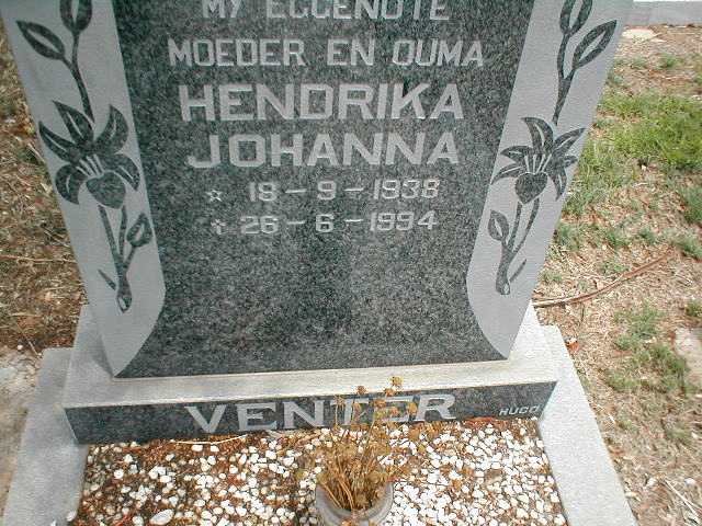 VENTER Hendrika Johanna 1938-1994
