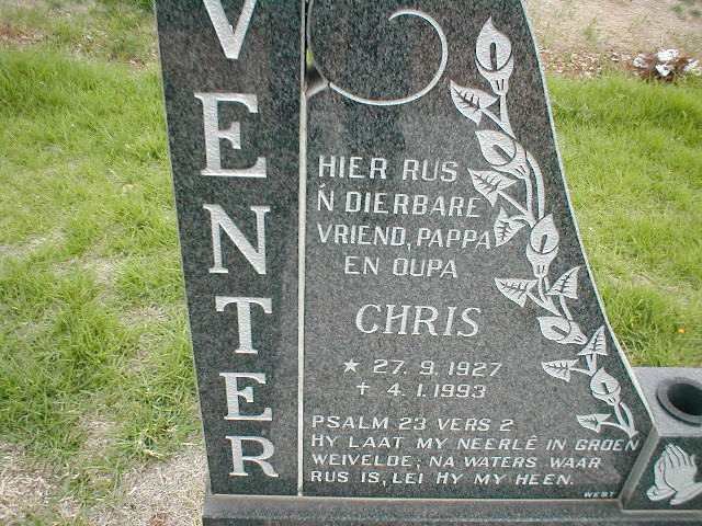VENTER Chris 1927-1993