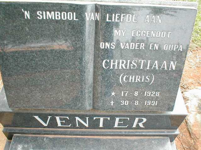VENTER Christiaan 1928-1991