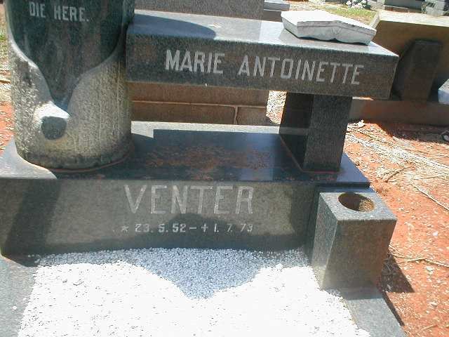 VENTER Marie Antoinette 1952-1973