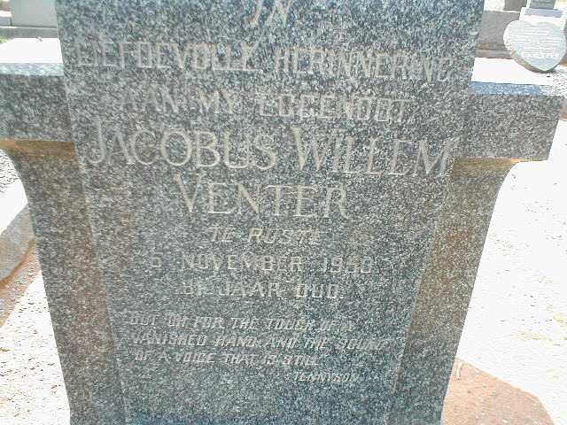 VENTER Jacobus Willem -1953